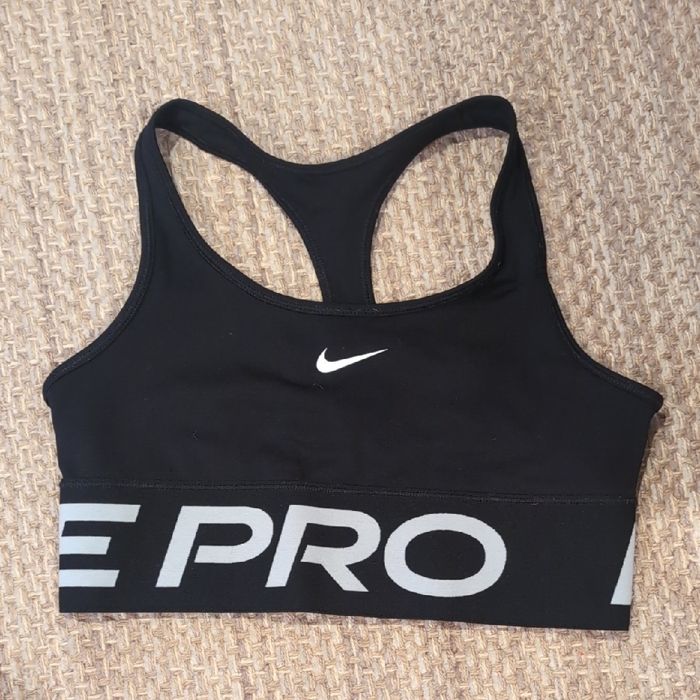 Nike Pro Black and White Sports Bra
